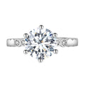 Ideal Cut 2 Carat Moissanite Diamond Jewelry 925 Sterling Silver Solitaire Engagement Adjustable Women Ring Destiny Jewellery