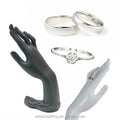Black Resin Modern Jewelry Necklace Bracelet Earring Holder Ring Display Stand