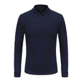 OEM Mens Polo Shirt Autumn Winter Long Sleeve Collared Casual Solid Trendy Handsome Stylish Comfortable Color Polo Shirt
