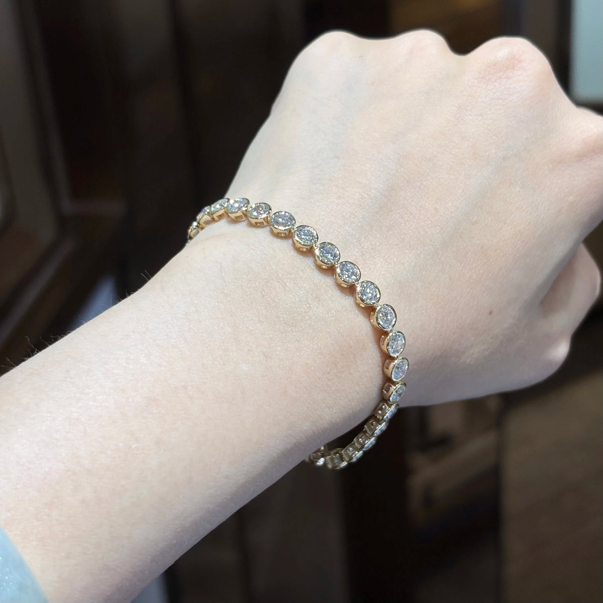 Custom HPHT Cvd Lab Grown Diamond IGI Certificate 4mm Fashion 10K 14K 18K Solid Gold Bracelet Necklace Chain for Women Jewelry MegaBDM