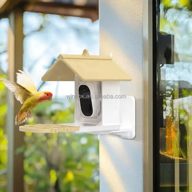 Solar Powered 1080p HD Smart Bird Feeder Camera IP65 Waterproof Outdoor AI Night Vision Two-Way Audio Wild Bird Watching