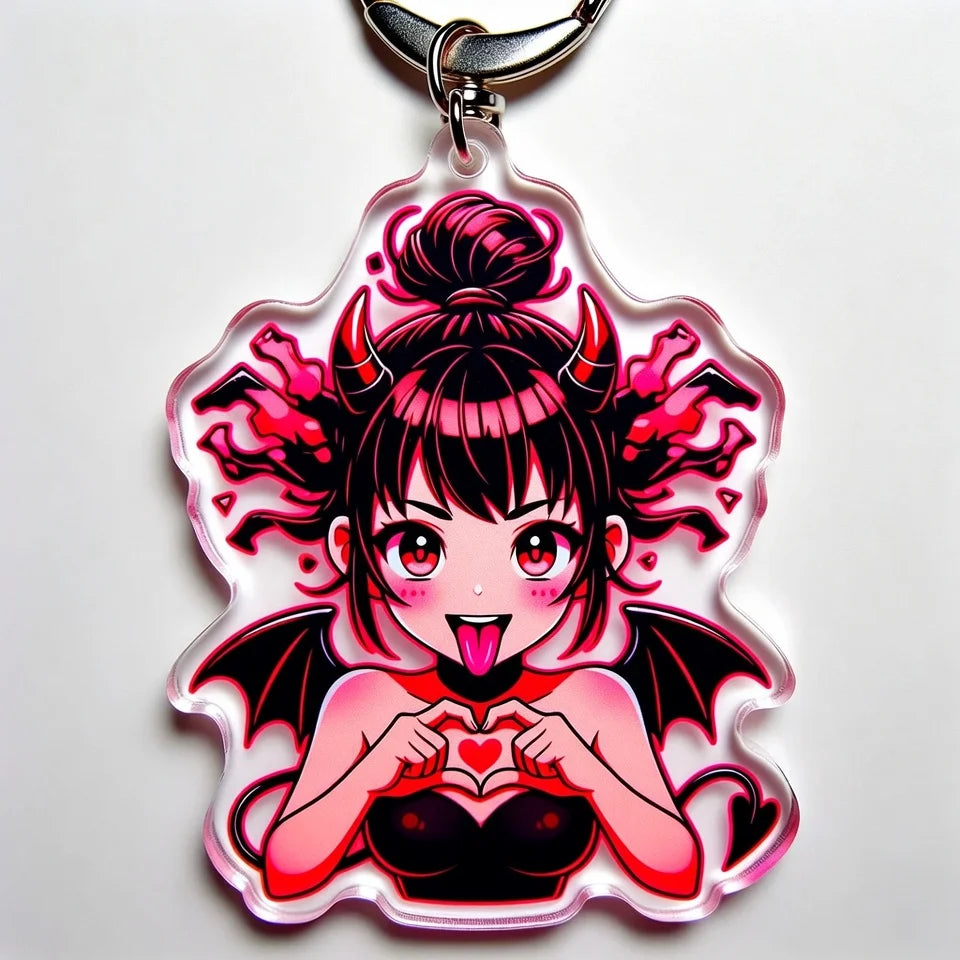 Custom Lightweight Waterproof Acrylic Keychain Portable Clear Keyring with Logo Printed MegaBDM
