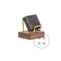 Ore Crystal Fossil Rock Detachable Storage Display Stand (Metal+Wood)