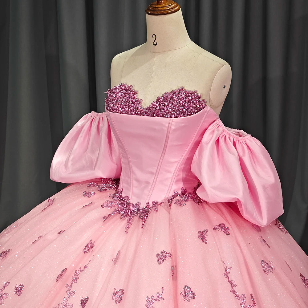 Jancember 6793 Bling Off Shoulder Sweetheart Empire Ball Gown Evening Dresses