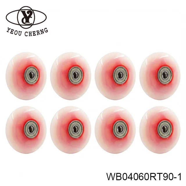 Compact PU Carry-On Suitcase Roller 60x24mm Red PP Core for Luggage Parts MegaBDM