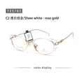 Sleek Cat-Eye Eyeglasses Acetate & Titanium Alloy Frames with IP Plating MegaBDM