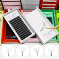 MedyLash Matte Black Brown Clover Lash Extensions C d Curl V Y Shape 3D 4D 5D 6D W Yy 0.05 0.07 Eyelash Extension