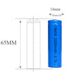 OEM Rechargeable 18650 3.7v Battery Pack Batteries 2200mah Li Ion 8.14wh Battery With KC BIS Certificate