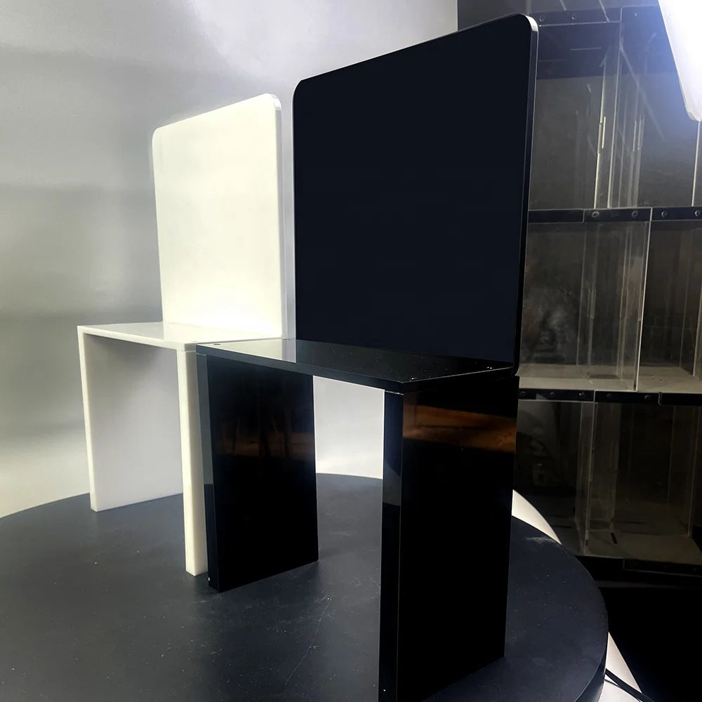 OEM Acrylic Display Stand Acrylic Countertop L Shaped Business Display Stand