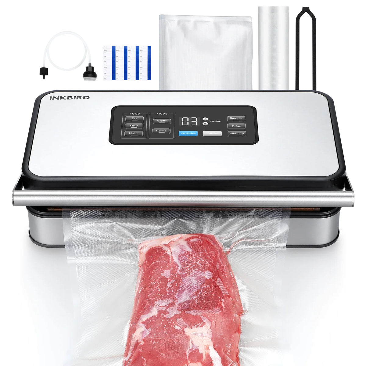 Inkbird INK-VS04 Multifunctional Dual Motor Dual Pump High Vacuum Speed Vacuum Sealer Smart Kitchen Ware MegaBDM
