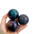Rainbow Obsidian Sphere Rare Black Crystal Ball Colorful Eyes Healing Gemstone Globe Fairy Style Home Decor Meditation