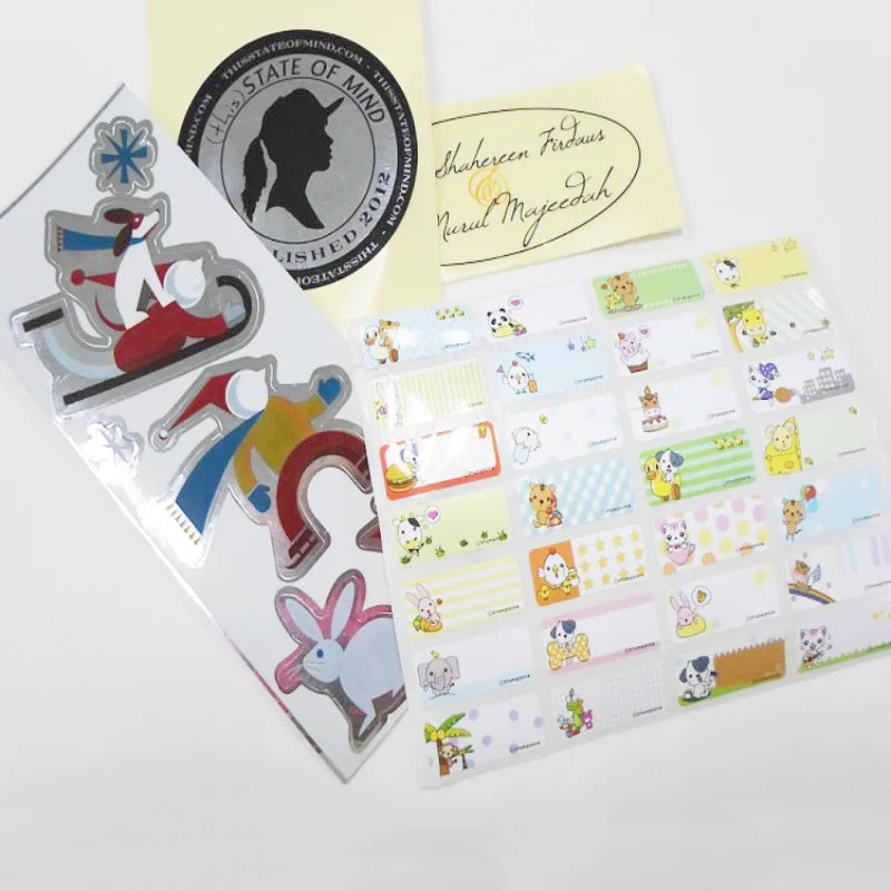 Cute Cartoon Decoration Stickers 40pcs/pack Boxed Paper Stickers for Holiday Use