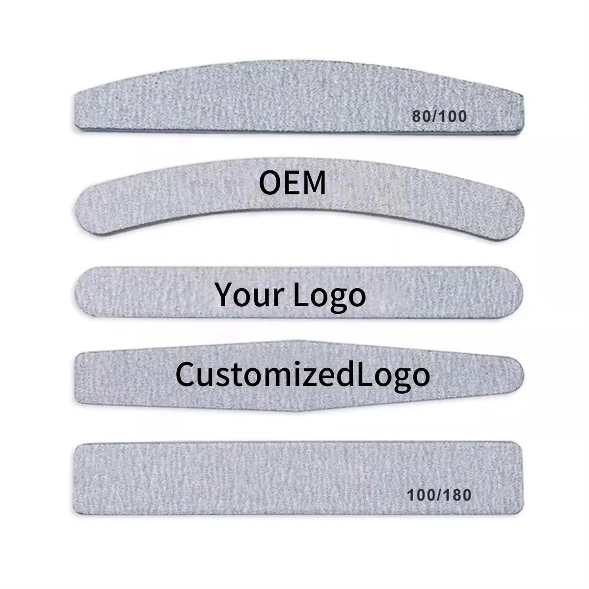 Professional Disposable Double-Sided Nail Files 100/180 Grit Washable Sandpaper Nail File for Manicure Salon MegaBDM