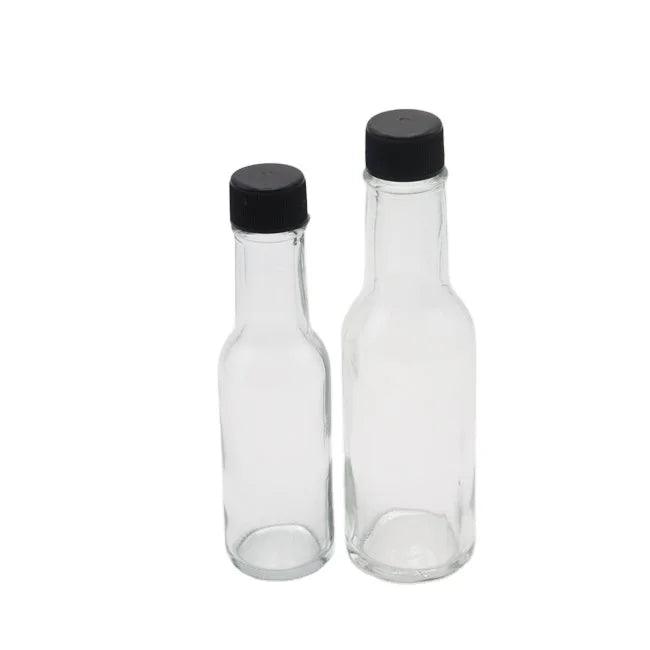 Chilli Glass Bottle 150ml 90ml 250ml Bulk Chili Sauce Glass Bottle Glass Hot Sauce Bottle with SCREW CAP