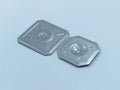 Multi Material Stainless Steel Plain Finish Beveled Edge Insulation Fastening Square Self Locking Washers 25mm Polished Surface MegaBDM