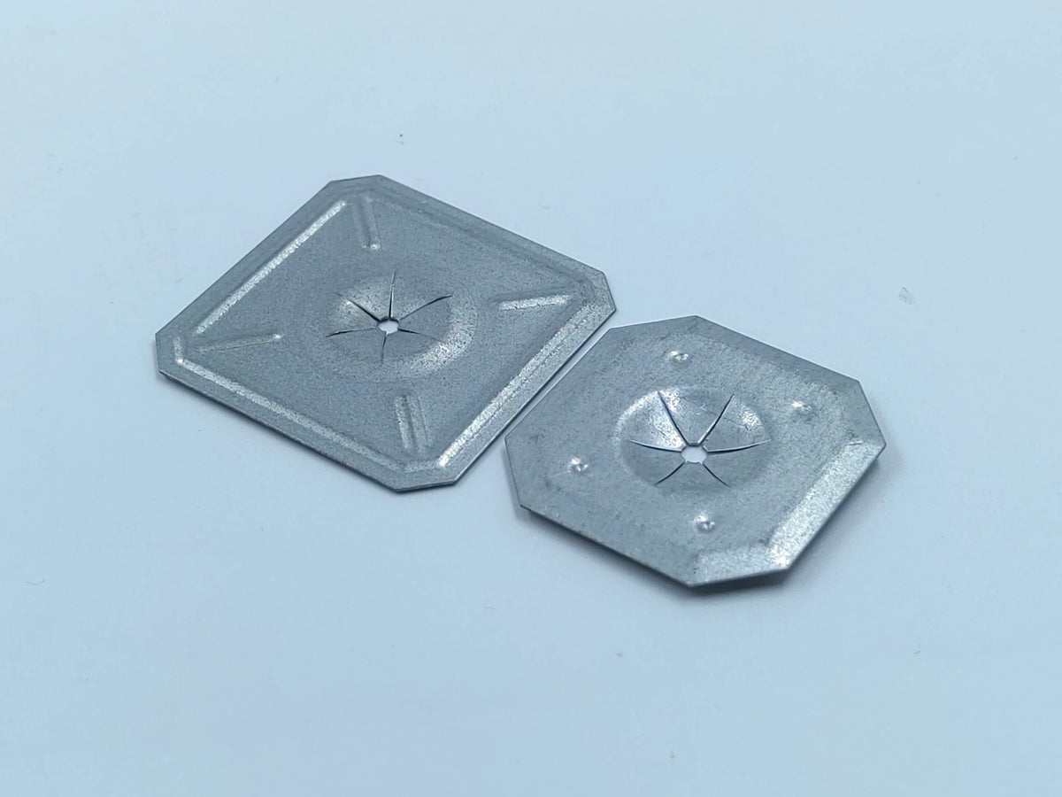Multi Material Stainless Steel Plain Finish Beveled Edge Insulation Fastening Square Self Locking Washers 25mm Polished Surface MegaBDM