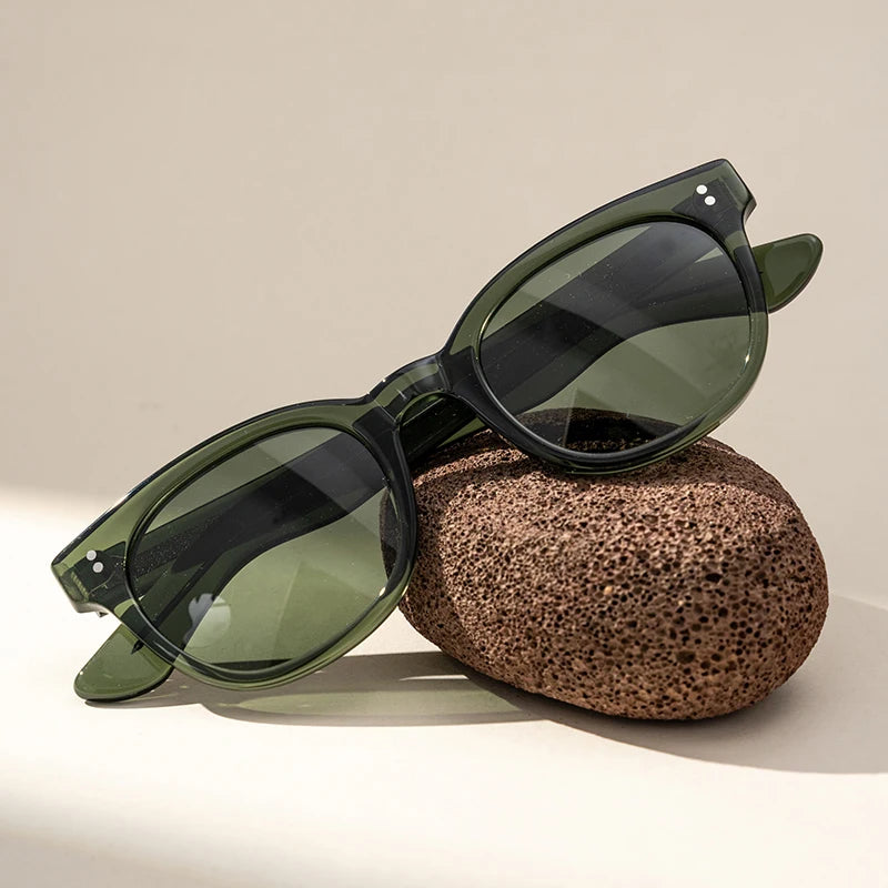 Polarized Retro Classic Trendy Stylish Acetate Sunglasses Men Women Driving