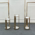 Elegant Modern Vintage Golden Steel Flower Rack Small Size Showcase Effect Party Wedding Decoration Dessert Table Display Shelf