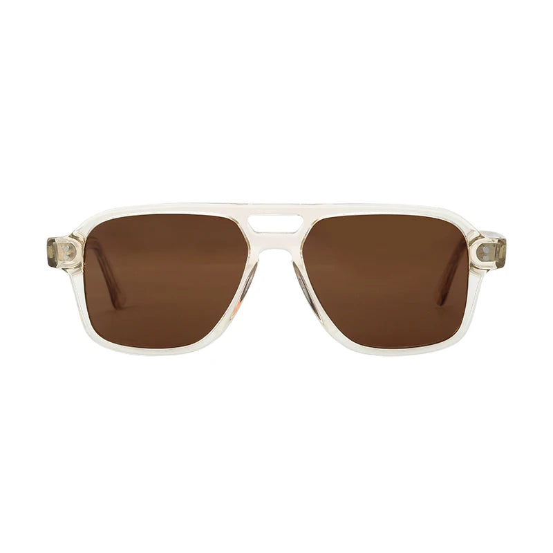 Wholesale Fashion Handmade Acetate Double Bridge Polarized Sunglasses for Men and Women