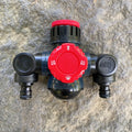 Multifunction PVC 3/4 Inch Garden Tap Adaptor Quick Connect 180/360 Degree Pattern Shower Center Two Hose Plastic Garden Tools
