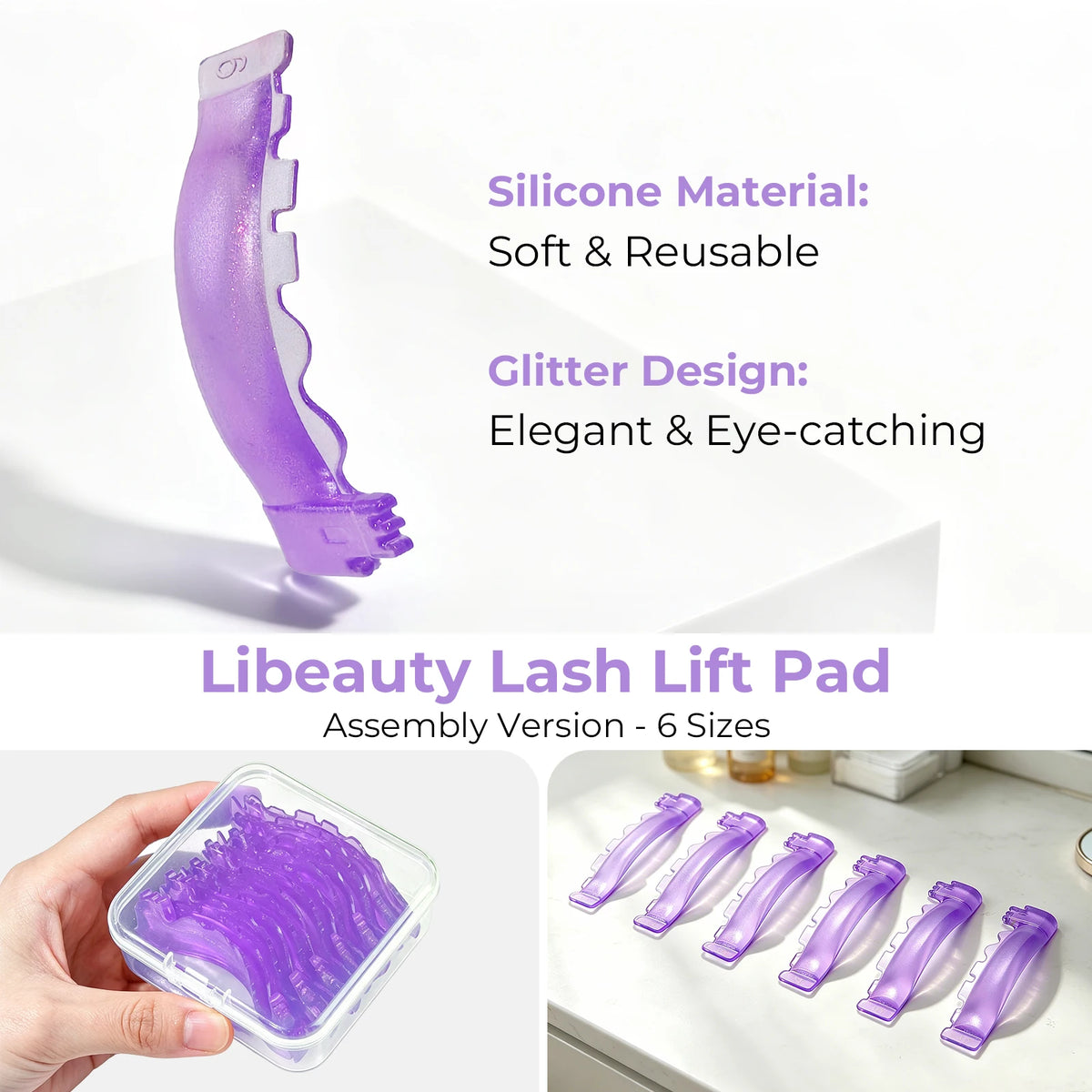 Wholesale Korean Lash Lift shields Reusable Self Adhesive Lash Lift Pad Professional Lash Lift Silicone Rods for Salon and DIY MegaBDM
