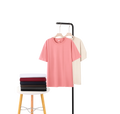 Oem Customized logo Design Unisex 260G Heavyweight Pure Cotton Regular Casual Short-Sleeve T-Shirt