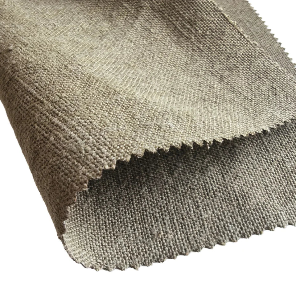 High End Organic Anti-Bacteria 100% Hemp Fabric 108gsm 140cm Lightweight Breathable Pure Hemp Textile for Plain Clothing