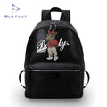 BLUFLUT Backpacks Factory OEM ODM Custom Logo Full Color Printed Man Leather Bag Custom Backpack for Men