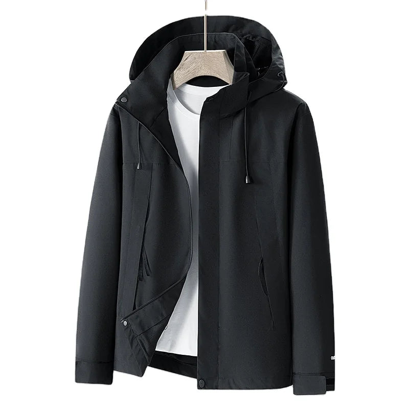Bangladesh China Factory Price Custom Logo Embroidery Outdoor Windproof Waterproof Mountaineering Men Women Couple Style Jacket MegaBDM