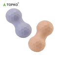 TOPKO Stocked High Quality Colorful Fitness Yoga Massage Ball for Recovery Peanut Massage Ball
