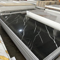 UV Board Fireproof Wood-Plastic Composite Materials PVC Marble Sheet Geometric for Interior Bathroom Warehouse Hospital