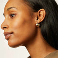 Custom Waterproof 316L Stainless Steel Chunky Hoop Earrings Non Tarnish 18K Gold PVD Plated Domed Earrings for Women Jewelry MegaBDM
