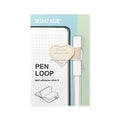 Hot Selling Custom Promotion Sticky Pen Loop Clip for Notebook Planner Self Adhesive Pen Holder With Elastic Band