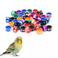 Closed Mouth Aluminum Bird Identification Leg RingsMulticolor Bird Foot Bands Suitable for Birds(4.7mm 50PCS)