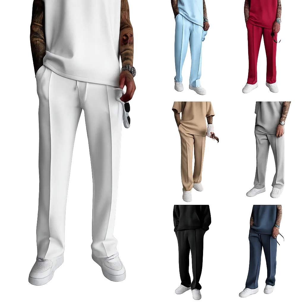 OEM Customized logo Design Men's Pants Loose Men's Casual Work Pants All Seasons Trousers Men's Long Sports Trousers MegaBDM