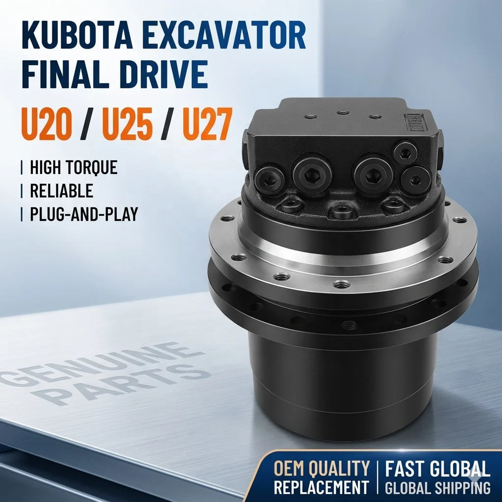Genuine Replacement U27 U25 Driving Travel Motor KX61-3 U20 Final Drive for Kubota Excavator