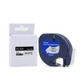 Tatrix 12mm Black on White Compatible Adhesive Thermal Paper Label Tape 91200 DYMO LetraTag 2000 Printer Ribbons