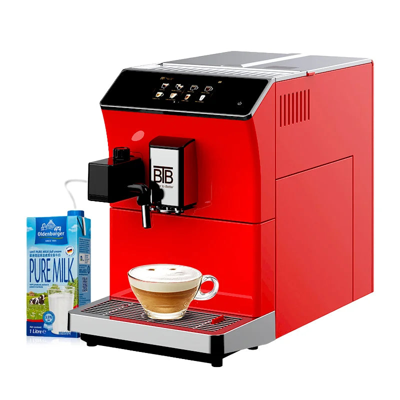 High Performance BTB-203 Fully Automatic Electric Commercial Coffee Machine Stainless Steel Internal Grinding System 12-Cup
