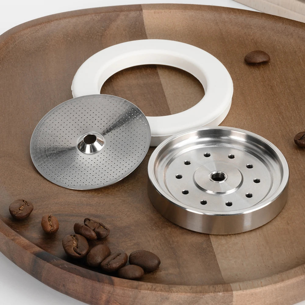 Precision Shower Screen Group Head with Silicone Steam Ring Compatible with Breville 9 Series Espresso Machines