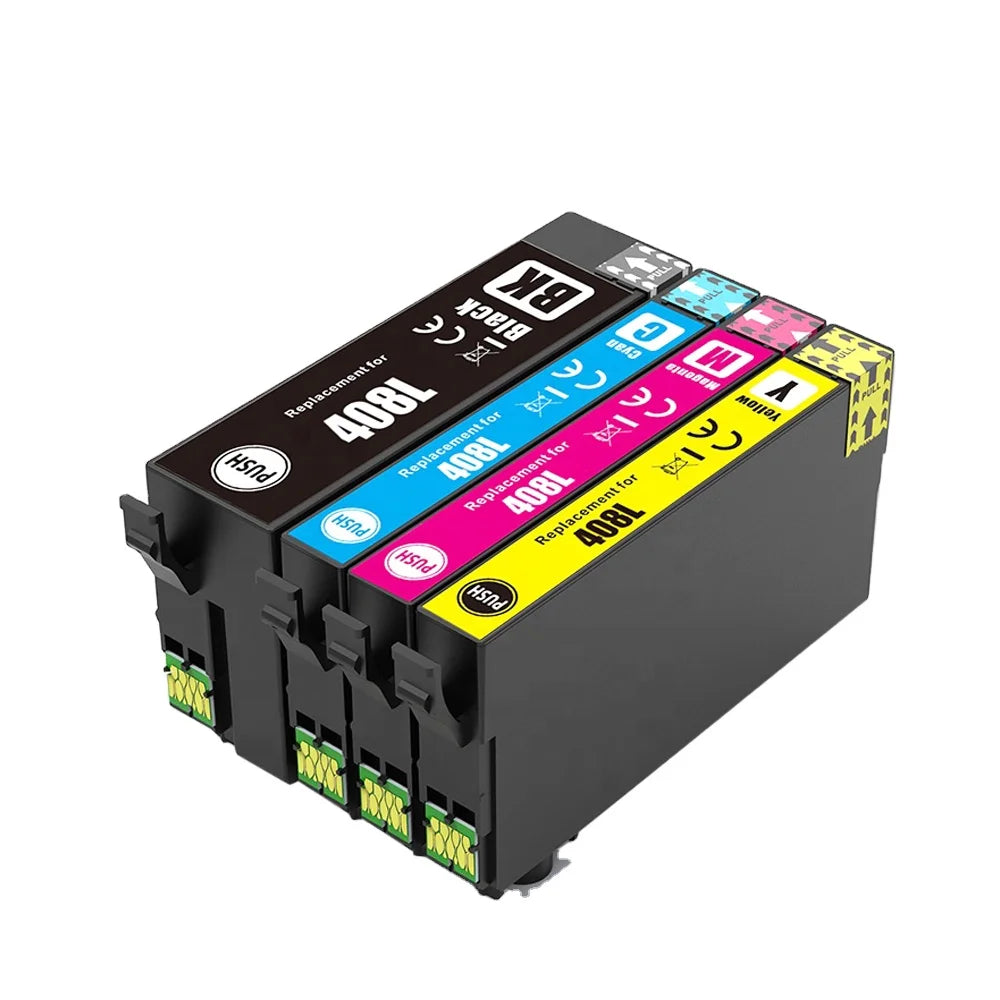 Tatrix 408 T408 408L T408L Ink Cartridge Compatible 408L for Epson WORKFORCE PRO WF-C4810DTWF MegaBDM