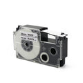 Tatrix 24mm Black on White Compatible Label Tape Cartridge XR-24WE for Casio KL-7400 Printer