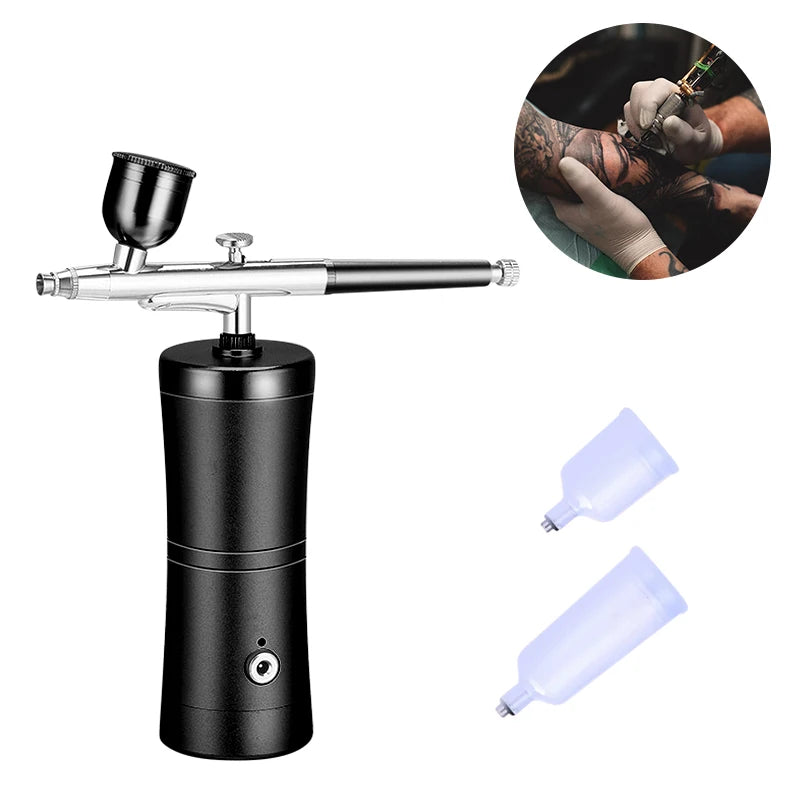 Airbrush Kit Rechargeable Compressor Nail Airbrush Color for Art Painting Cake Airbrush Decorating MegaBDM