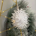 New Design Christmas Star 3D Shaped 20cm Paper Snowflake Factory Decoration for Indoor Events Home Wedding & Birthday Gifts
