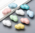 Cartoon Cloud Round Ceramic Handles for Children's Wardrobe Cabinets and Drawers