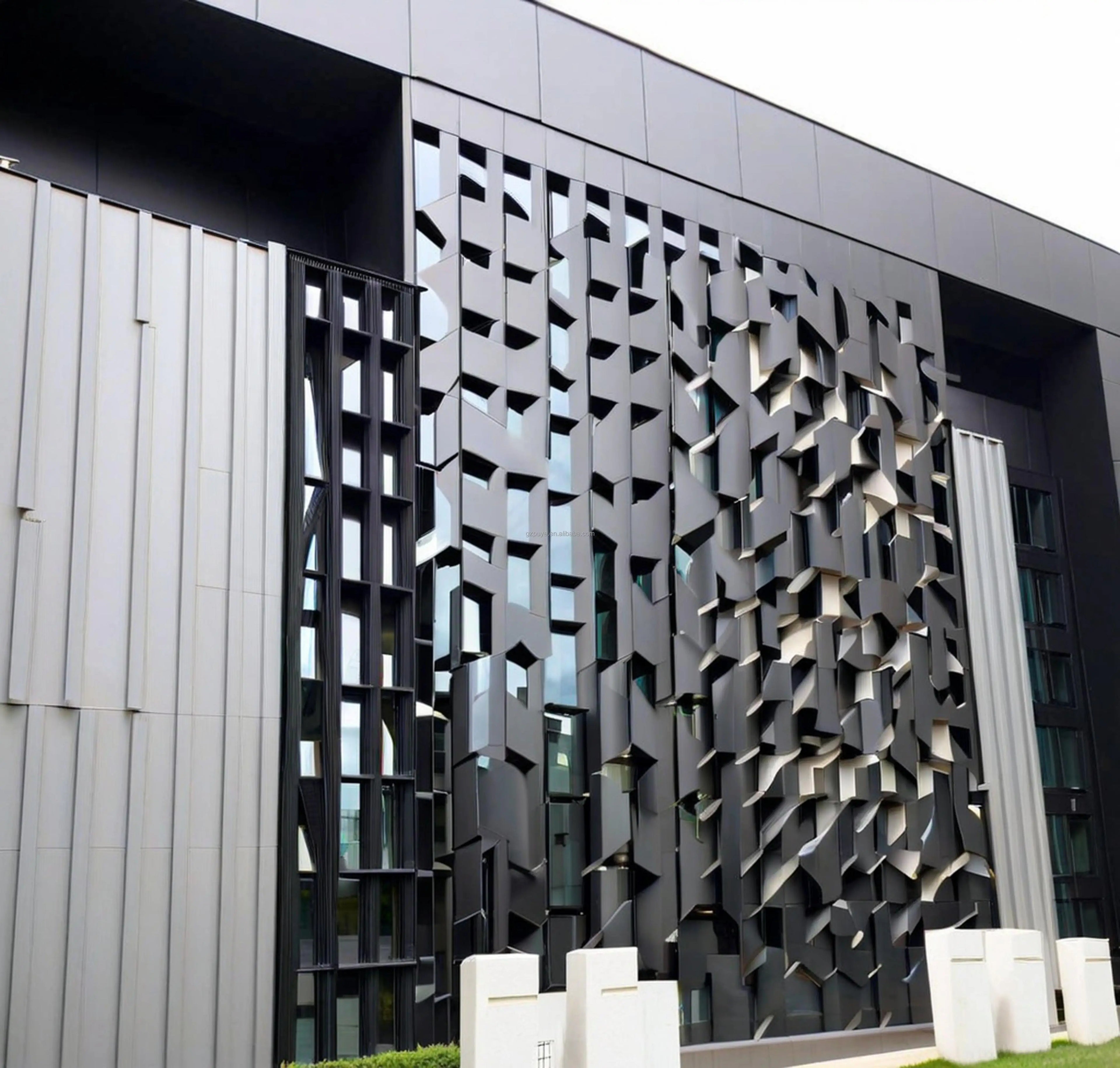 Modern 4mm Honeycomb Aluminum Veneer Mesh for Indoor/Outdoor Use Fireproof Graphic for Bedroom Warehouse Office Architectural