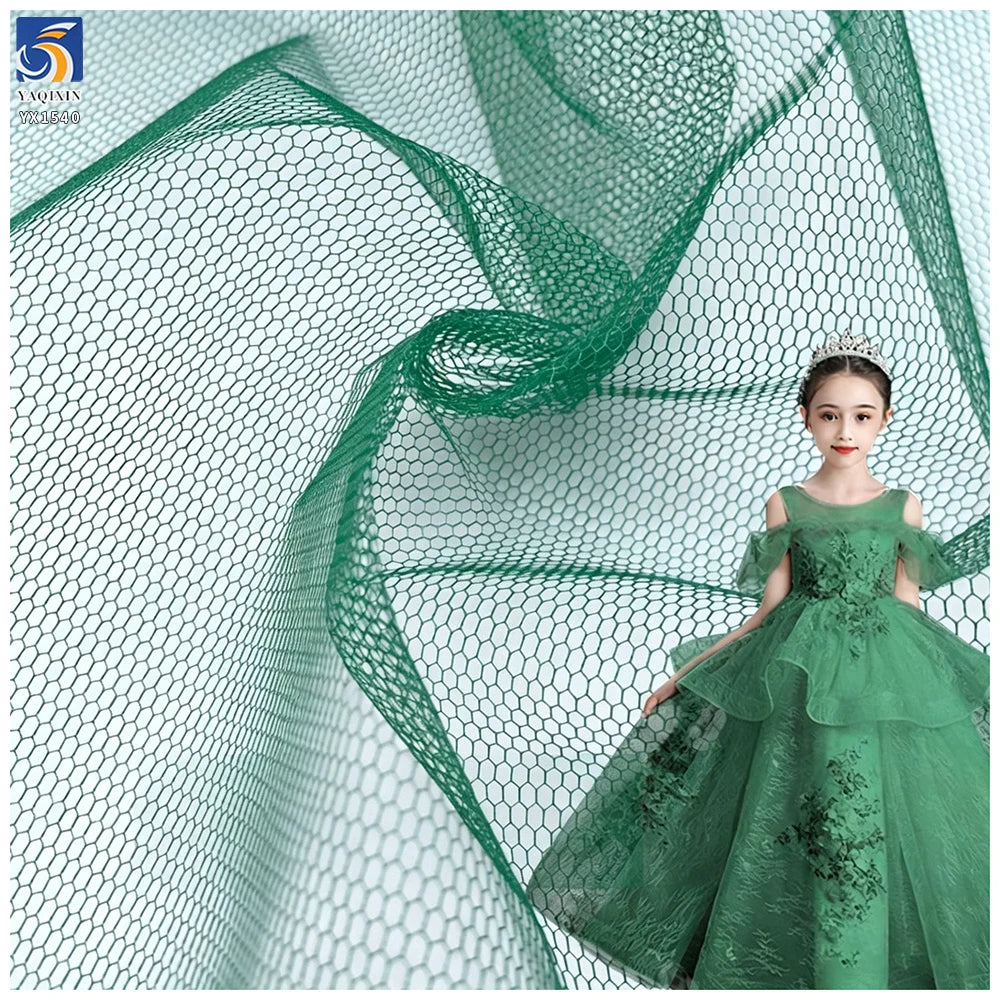 YX1540 20GSM 100% Polyester Hard Tulle Mesh Fabric 170CM Wide for Flower Wrapping and Petticoat Making MegaBDM