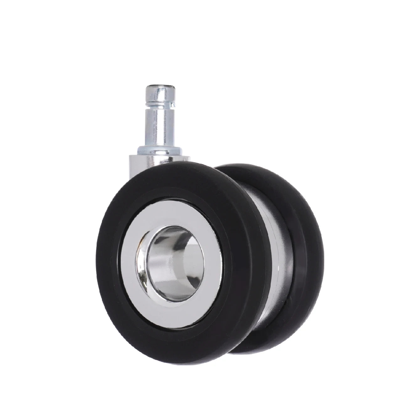 70mm Silver Silent Heavy Duty Hollow Silver Caster Wheels for Gaming Chair Office Chair Furniture Casters Use 5-Pack Custom Pack