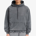 Oversized Customizable Fleece Fabric Vintage Hoodie Heavyweight Cropped Boxy Fit French Terry Drop Shoulder Acid Wash Hoodie