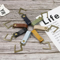 Foldable Outdoor PU Leather Storage Hooks Multi-functional Camping Buckle Hook Hanger Durable V-shaped Hook for Home Office