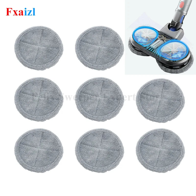 For Dyson V6 V7 V8 V10 V11 Vacuum Cleaner Accessories Superfine Fiber Brush Head Mop Cloths Replacement Washable Mop Rags Pads